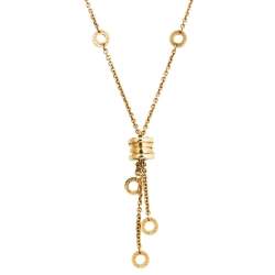Pre Owned Bvlgari B.Zero1 18k Yellow Gold Tassel Necklace