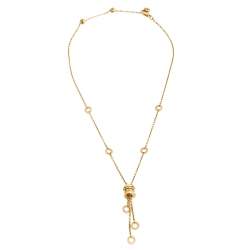 Pre Owned Bvlgari B.Zero1 18k Yellow Gold Tassel Necklace