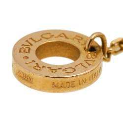 Pre Owned Bvlgari Divas' Dream Mother of Pearl 18K Rose Gold Charm Bracelet M/L