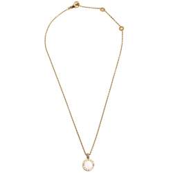 Pre Owned Bvlgari Bvlgari Diamond Mother of Pearl Onyx 18k Rose Gold Pendant Necklace
