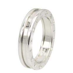 Pre Owned Bvlgari B.Zero1 1-Band 18K White Gold Ring EU 55