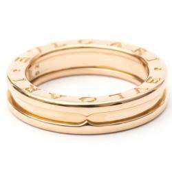Pre Owned Bvlgari B.Zero1 18K Rose Gold Ring EU 52