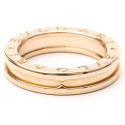 Pre Owned Bvlgari B.Zero1 18K Rose Gold Ring EU 52