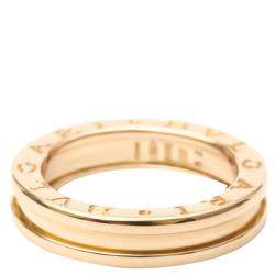 Pre Owned Bvlgari B.Zero1 18K Rose Gold Ring EU 52