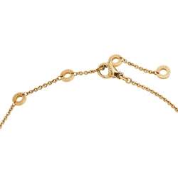 Pre Owned Bvlgari B.Zero1 18K Rose Gold Small Round Pendant Necklace