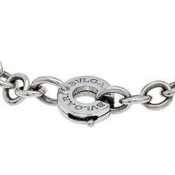 Bvlgari Sun Charm 18k White Gold Bracelet