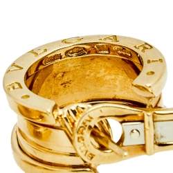 Pre Owned Bvlgari B.Zero1 18k Yellow Gold Hoop Earrings