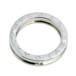 Pre Owned Bvlgari B.Zero1 18k White Gold 1 Band Ring Size 57