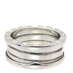 Pre Owned Bvlgari B.Zero1 3-Band 18K White Gold Ring EU 53