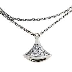 Pre Owned Bvlgari Divas' Dream Diamonds 18k White Gold Charm Bracelet SM