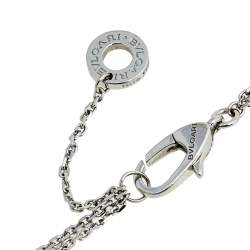 Pre Owned Bvlgari Divas' Dream Diamonds 18k White Gold Charm Bracelet SM