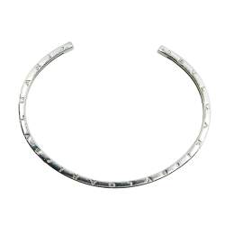 Pre Owned Bvlgari B.Zero1 18k Yellow Gold Stainless Steel Open Cuff Bracelet M