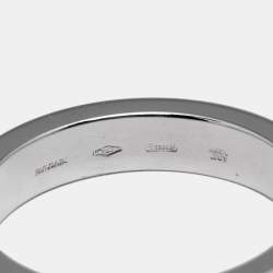 Bvlgari Bvlgari Diamond 18k White Gold Band Ring Size 56
