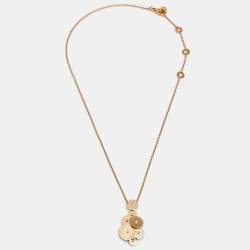 Pre Owned Bvlgari Cicladi 18K Yellow Gold Pendnat Necklace