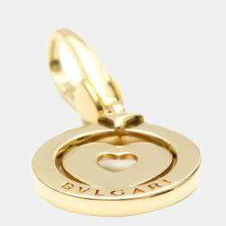 Pre Owned Bvlgari Tondo Heart 18K Yellow Gold Charms and Pendants