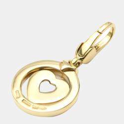 Pre Owned Bvlgari Tondo Heart 18K Yellow Gold Charms and Pendants