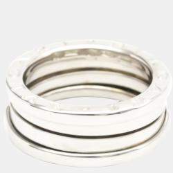 Pre Owned Bvlgari B.zero1 18K White Gold Ring EU 52