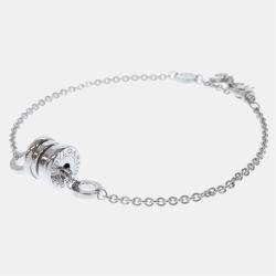 Pre Owned Bvlgari B-zero1 18K White Gold Bracelet 17