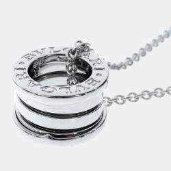 Pre Owned Bvlgari B.Zero1 18K White Gold Necklace