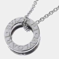 Pre Owned Bvlgari B.Zero1 18K White Gold Necklace