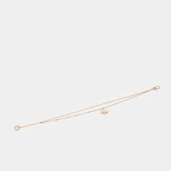 Pre Owned Bvlgari Divas' Dream Mother of Pearl 18K Rose Gold Charm Bracelet SM