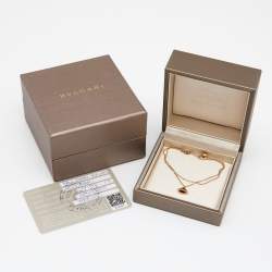 Bvlgari Divas' Dream Carnelian 18k Rose Gold Charm Bracelet SM