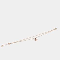 Bvlgari Divas' Dream Carnelian 18k Rose Gold Charm Bracelet SM