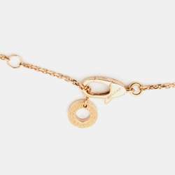 Pre Owned Bvlgari Divas' Dream Diamond Onyx 18k Rose Gold Pendant Necklace