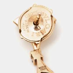 Pre Owned Bvlgari Divas' Dream Mother of Pearl Diamonds 18k Rose Gold Earrings