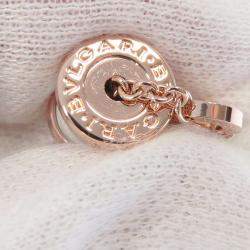 Pre Owned Bvlgari B.zero118K Rose Gold Diamond Ceramic Bracelet 6.5