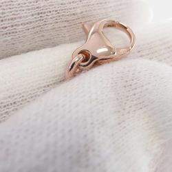 Pre Owned Bvlgari B.zero118K Rose Gold Diamond Ceramic Bracelet 6.5