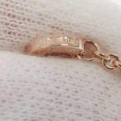 Pre Owned Bvlgari B.zero118K Rose Gold Diamond Ceramic Bracelet 6.5