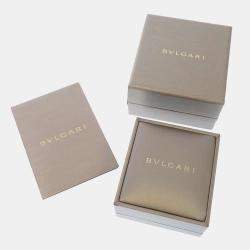 Pre Owned Bvlgari B.zero118K Rose Gold Diamond Ceramic Bracelet 6.5