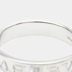 Pre Owned Bvlgari Bvlgari 18K White Gold Diamond Ring EU 53
