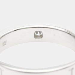 Pre Owned Bvlgari Bvlgari 18K White Gold Diamond Ring EU 53