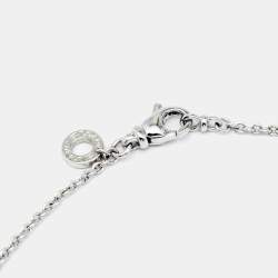 Pre Owned Bvlgari B.Zero1 18k White Gold Pendant Necklace