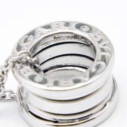 Pre Owned Bvlgari B.Zero1 18k White Gold Pendant Necklace
