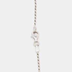 Pre Owned Bvlgari Bvlgari Onyx 18k White Gold Charm and Pendant