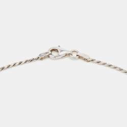 Pre Owned Bvlgari Bvlgari Onyx 18k White Gold Charm and Pendant