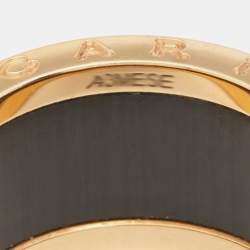 Bvlgari B.Zero1 Lapis Lazuli 18K Rose Gold Band Ring Size 56