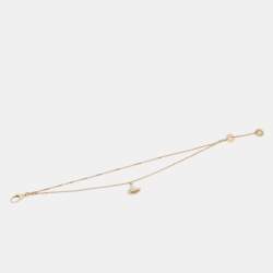 Pre Owned Bvlgari Divas' Dream Mother of Pearl 18K Rose Gold Charm Bracelet SM