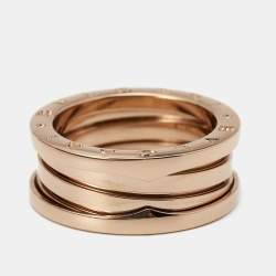 Bvlgari B.Zero1 18k Rose Gold 3-Band Ring Size 57 Bvlgari | TLC