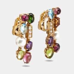 Bvlgari Multi-Gem Allegra 18k Yellow Gold Necklace Set