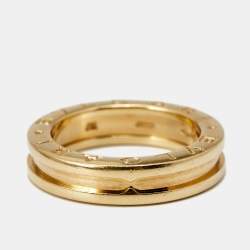 Pre Owned Bvlgari B.Zero1 18K Yellow Gold 1 Band Ring Size 52