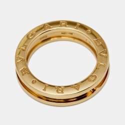 Pre Owned Bvlgari B.Zero1 18K Yellow Gold 1 Band Ring Size 52