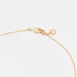 Pre Owned Bvlgari Bvlgari Onyx 18k Yellow Gold Pendant Necklace