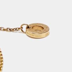 Pre Owned Bvlgari Divas' Dream Turquoise 18k Rose Gold Charm Bracelet M/L