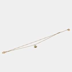 Pre Owned Bvlgari Divas' Dream Turquoise 18k Rose Gold Charm Bracelet M/L