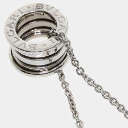 Pre Owned Bvlgari 18K White Gold B.zero1 Pendant Necklace