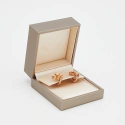 Bvlgari Divas' Dream Diamonds Paved 18k Rose Gold Earrings